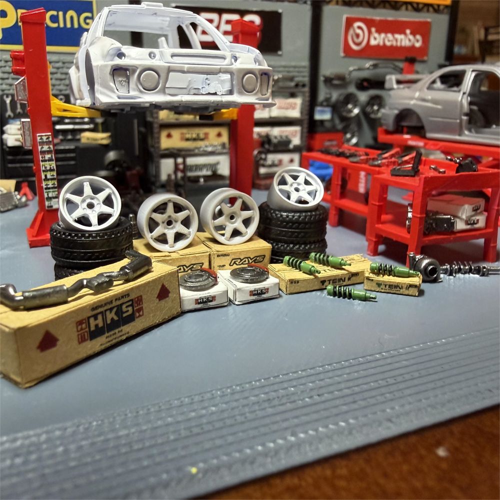 Diorama 1:64 Model Zacisku Ham – Auto Repair Shop Japan recenzja i cena
